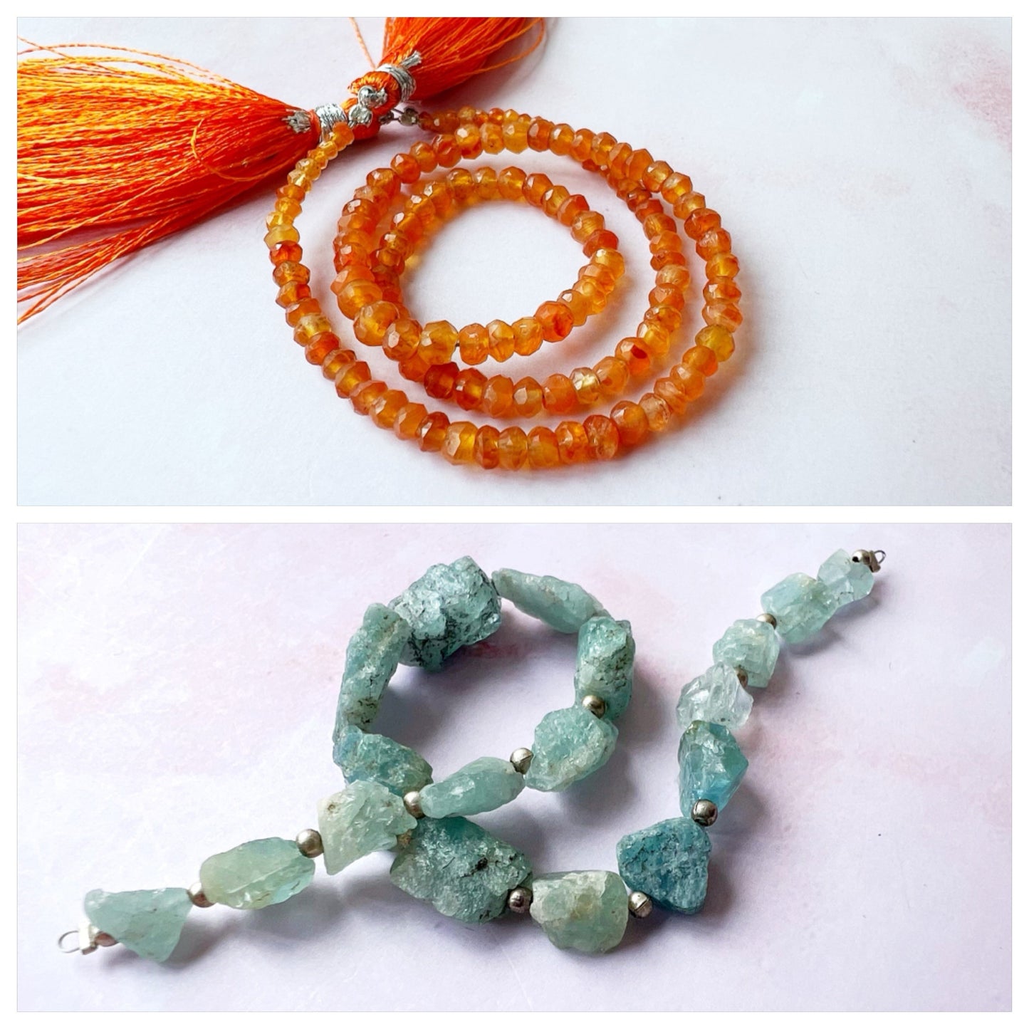 SILVER - Carnelian Customisable bracelets