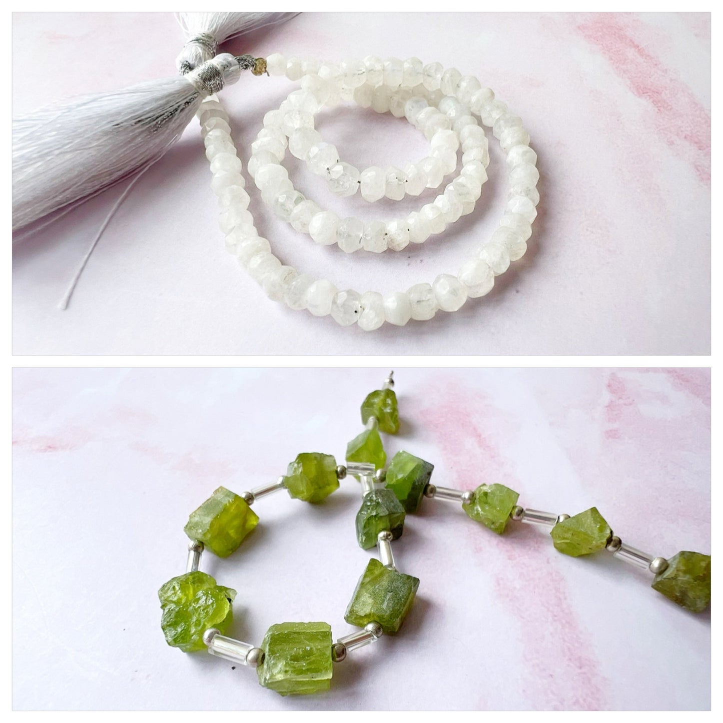 GOLD - Rainbow Moonstone Customisable bracelets