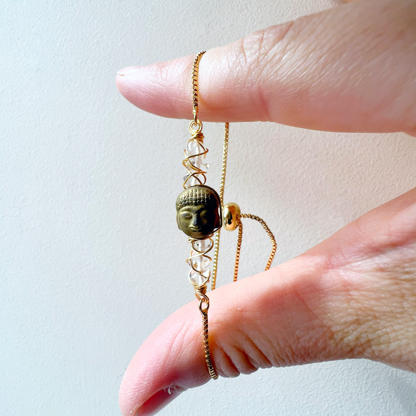 GOLD - Clear Quartz Customisable bracelets