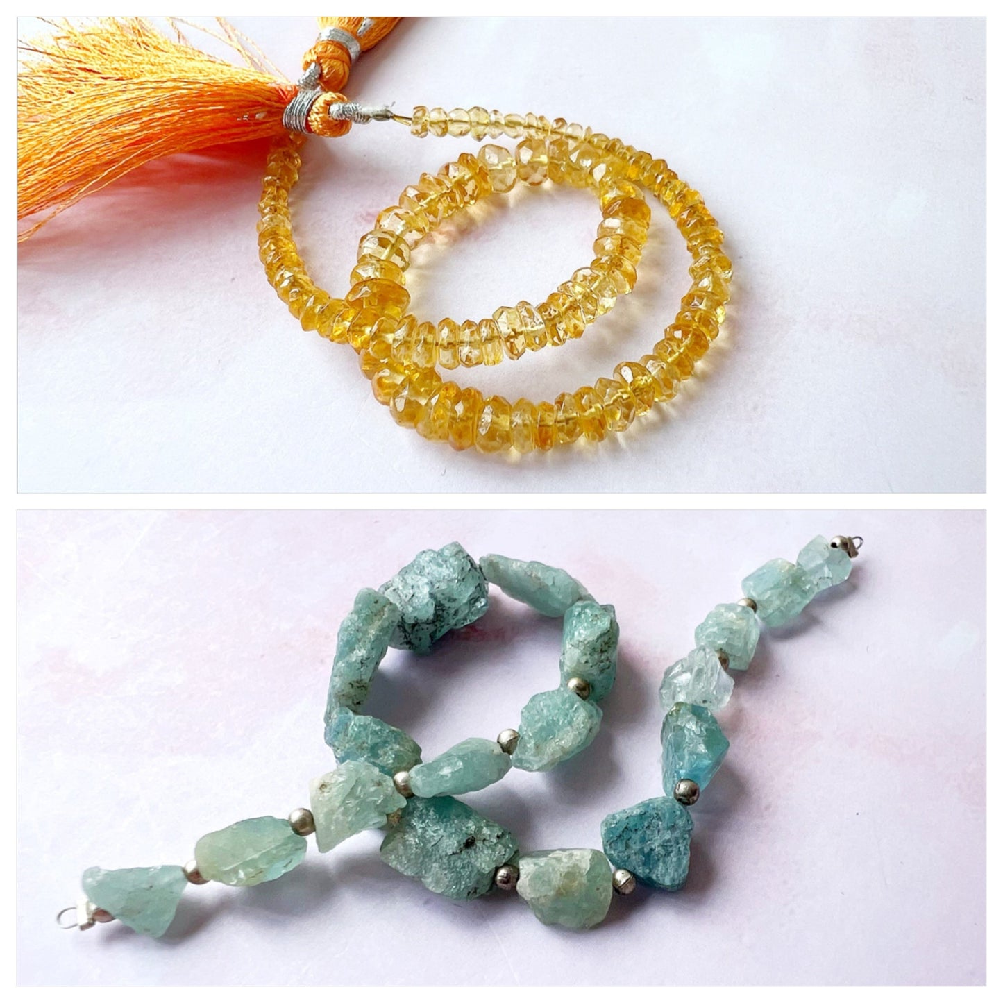 SILVER - Citrine Customisable bracelets