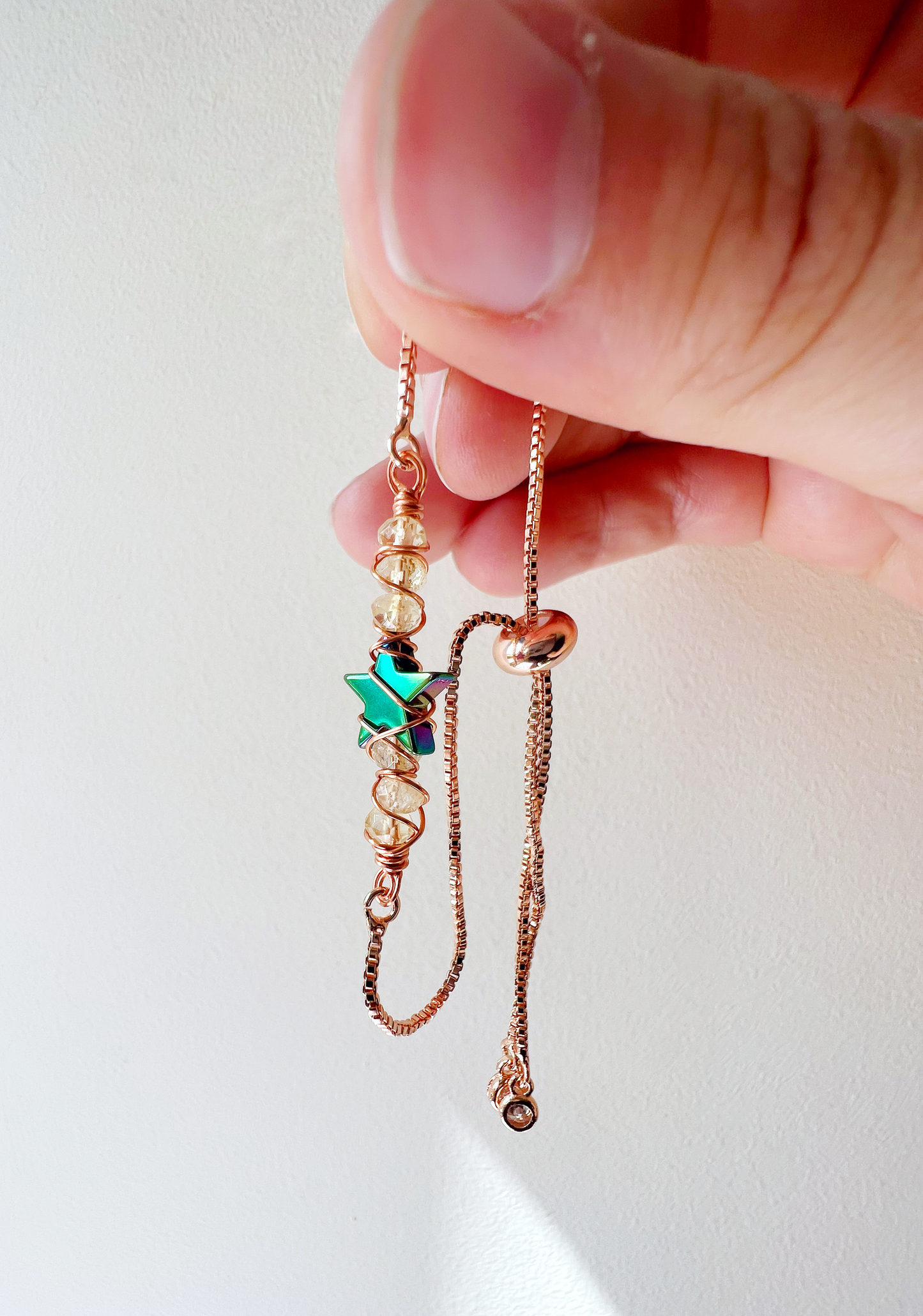 ROSE GOLD - Citrine Customisable bracelets