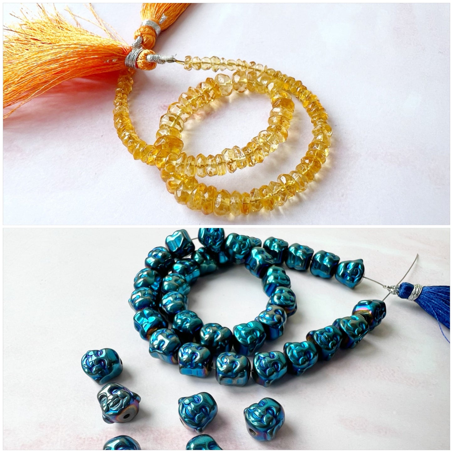 SILVER - Citrine Customisable bracelets