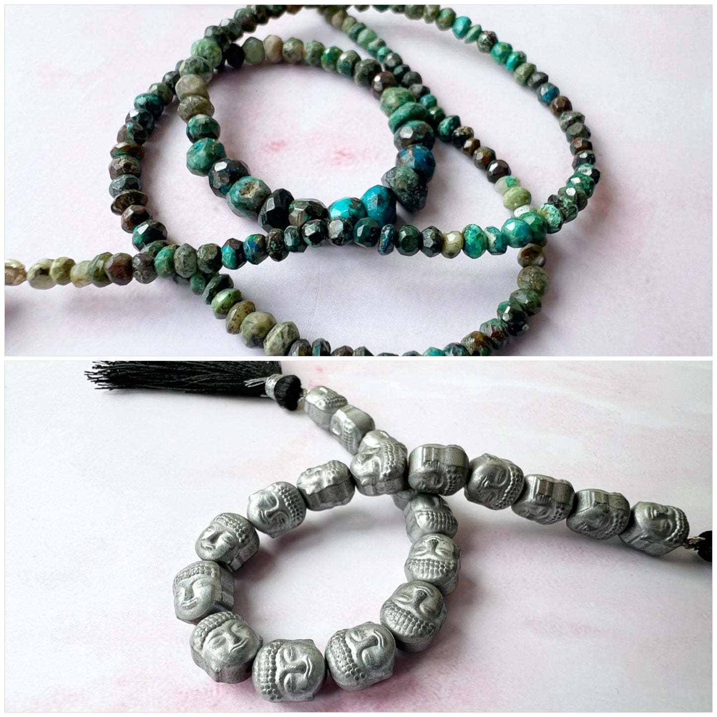 ROSE GOLD - Chrysocolla Customisable bracelets