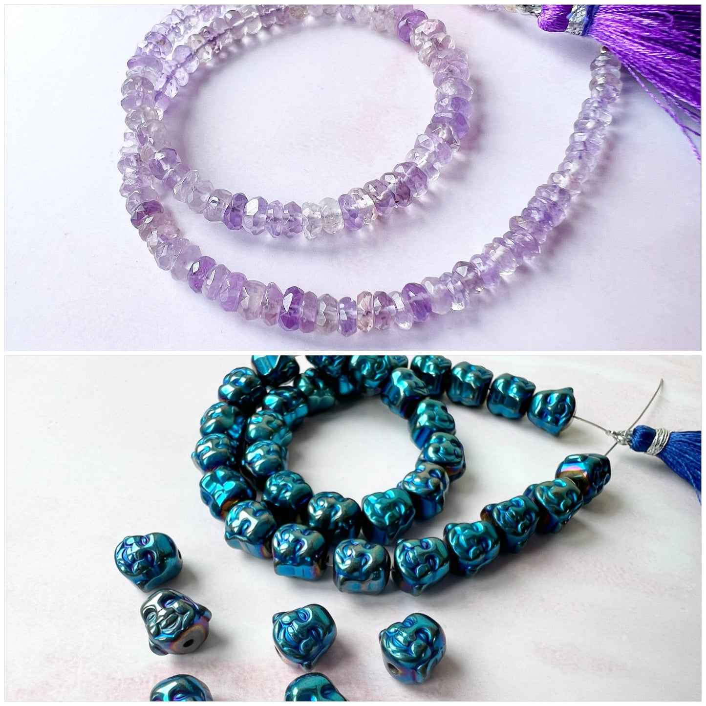 GOLD - Pink Amethyst Customisable bracelets