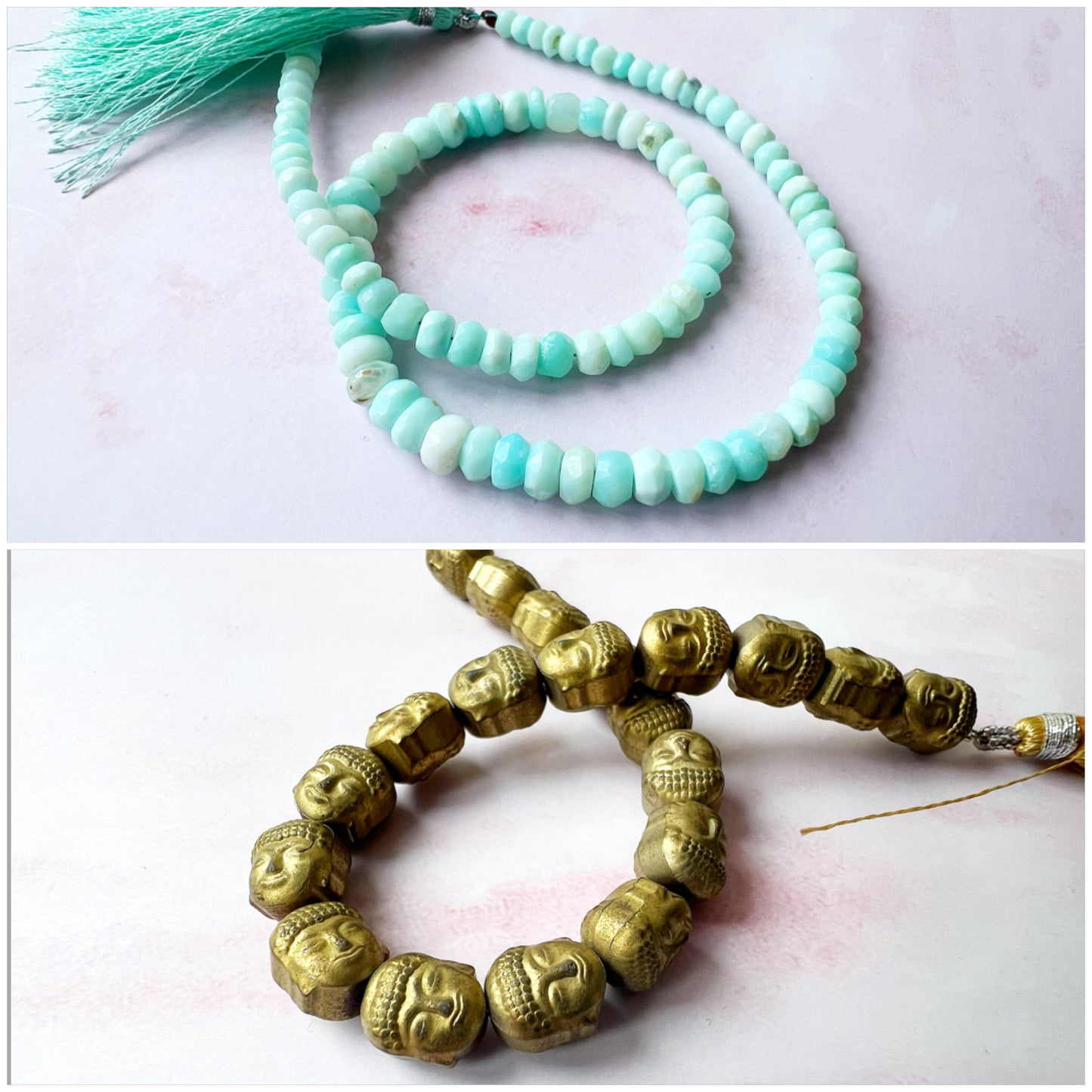 GOLD - Peruvian Opal Customisable bracelets - adjustable