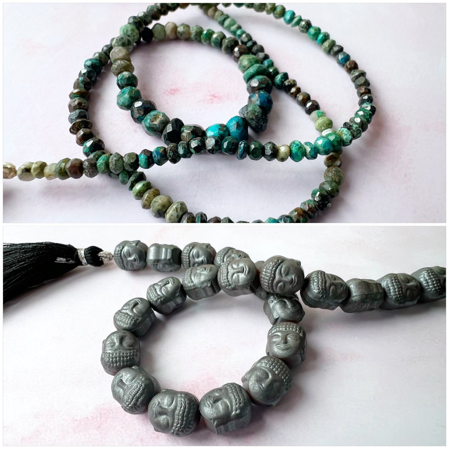 ROSE GOLD - Chrysocolla Customisable bracelets