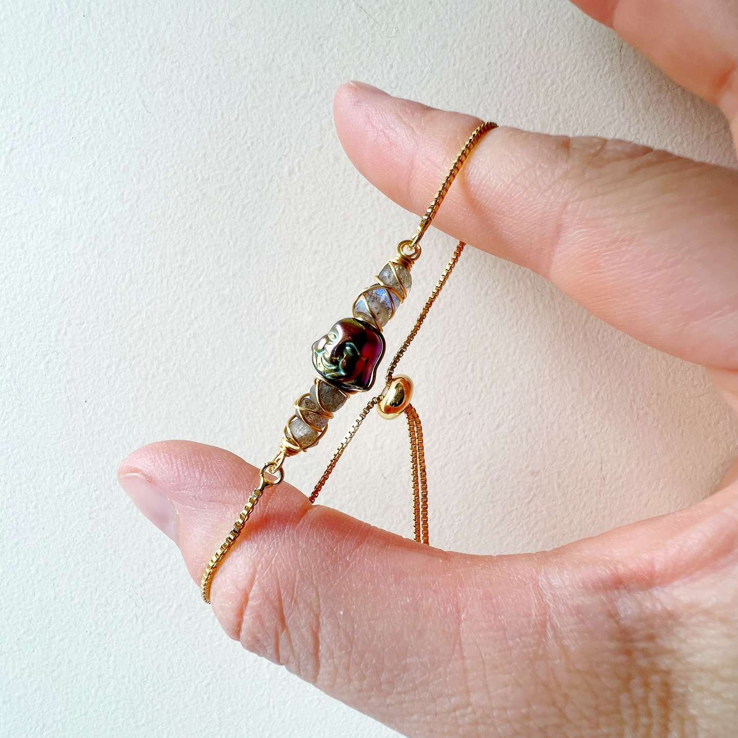 GOLD - Labradorite Customisable bracelets