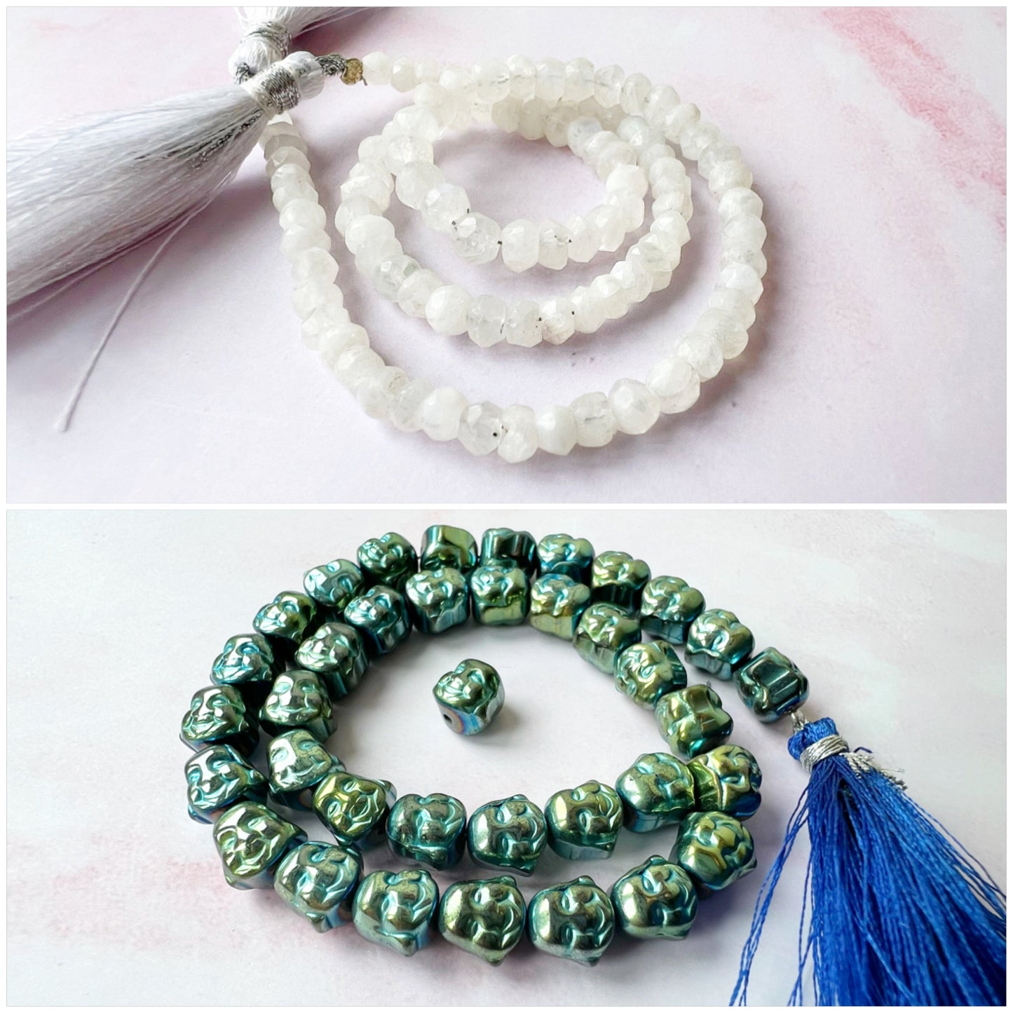 GOLD - Rainbow Moonstone Customisable bracelets
