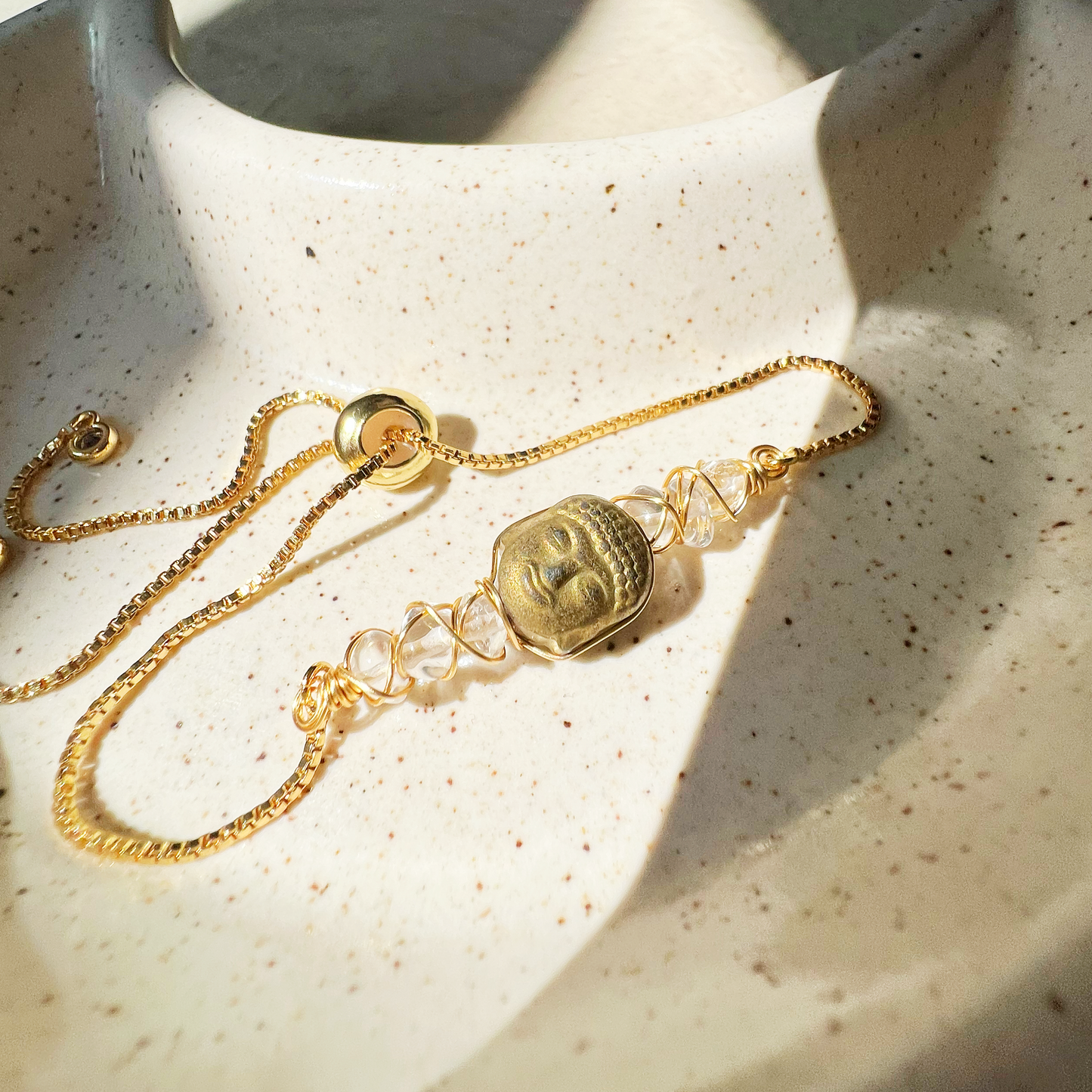 GOLD - Clear Quartz Customisable bracelets