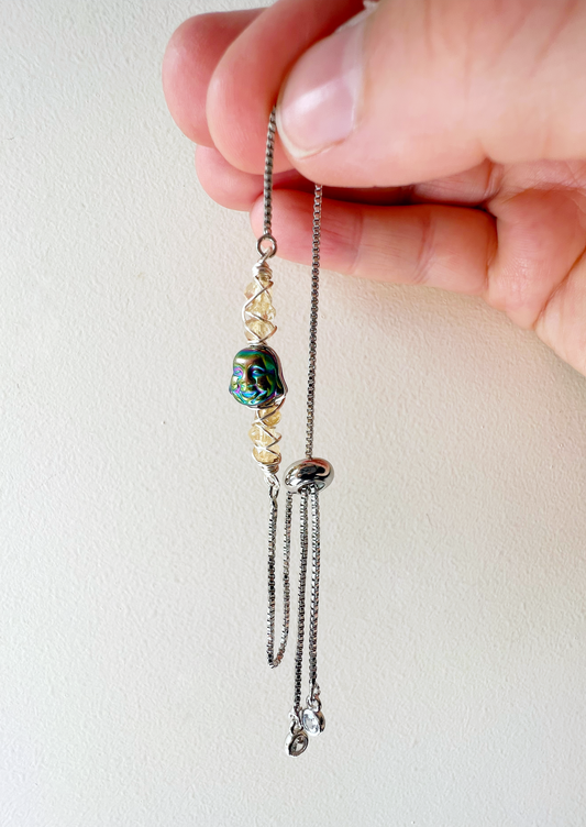 SILVER - Citrine Customisable bracelets