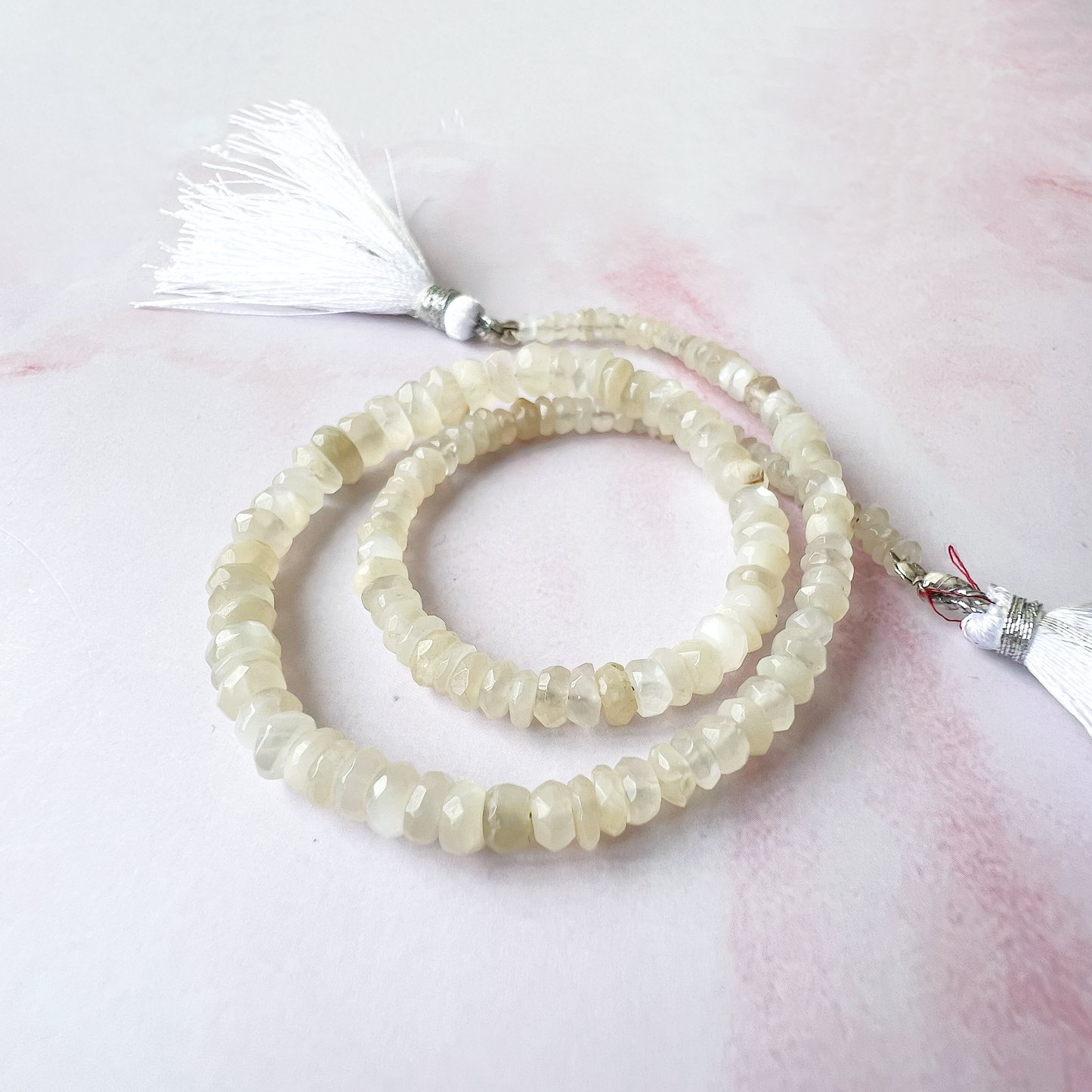 GOLD - White Moonstone Customisable bracelets