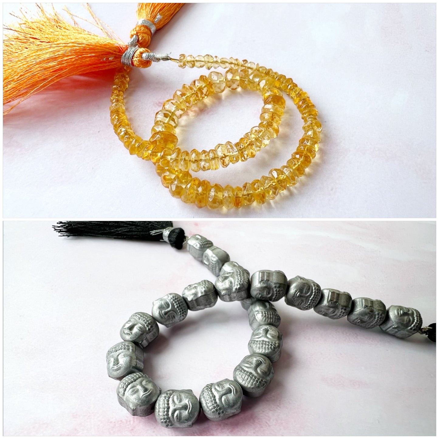 GOLD - Citrine Customisable bracelets - adjustable