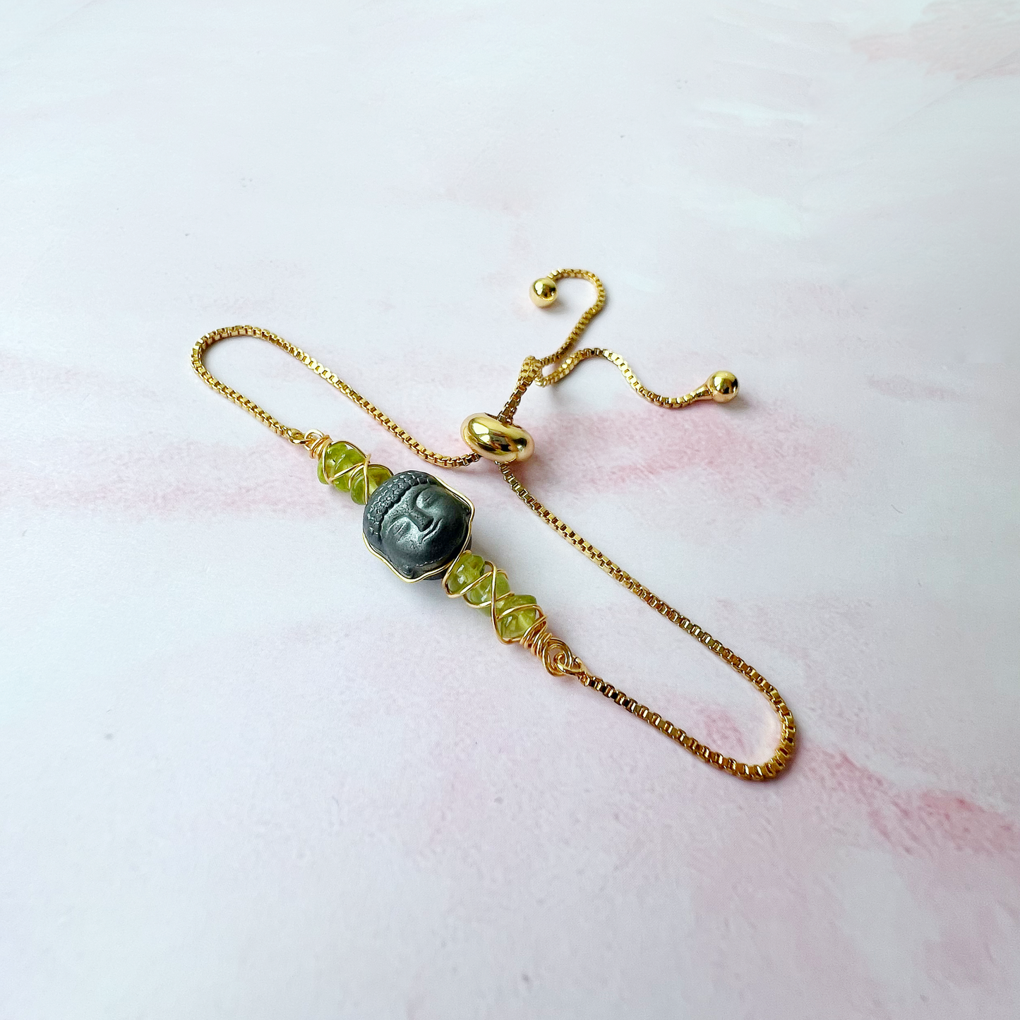 GOLD - Peridot Customisable bracelets