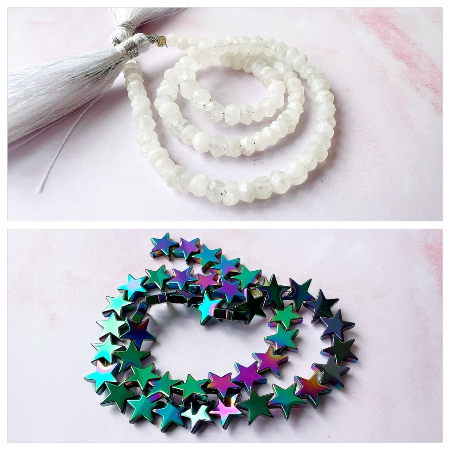 GOLD - Rainbow Moonstone Customisable bracelets