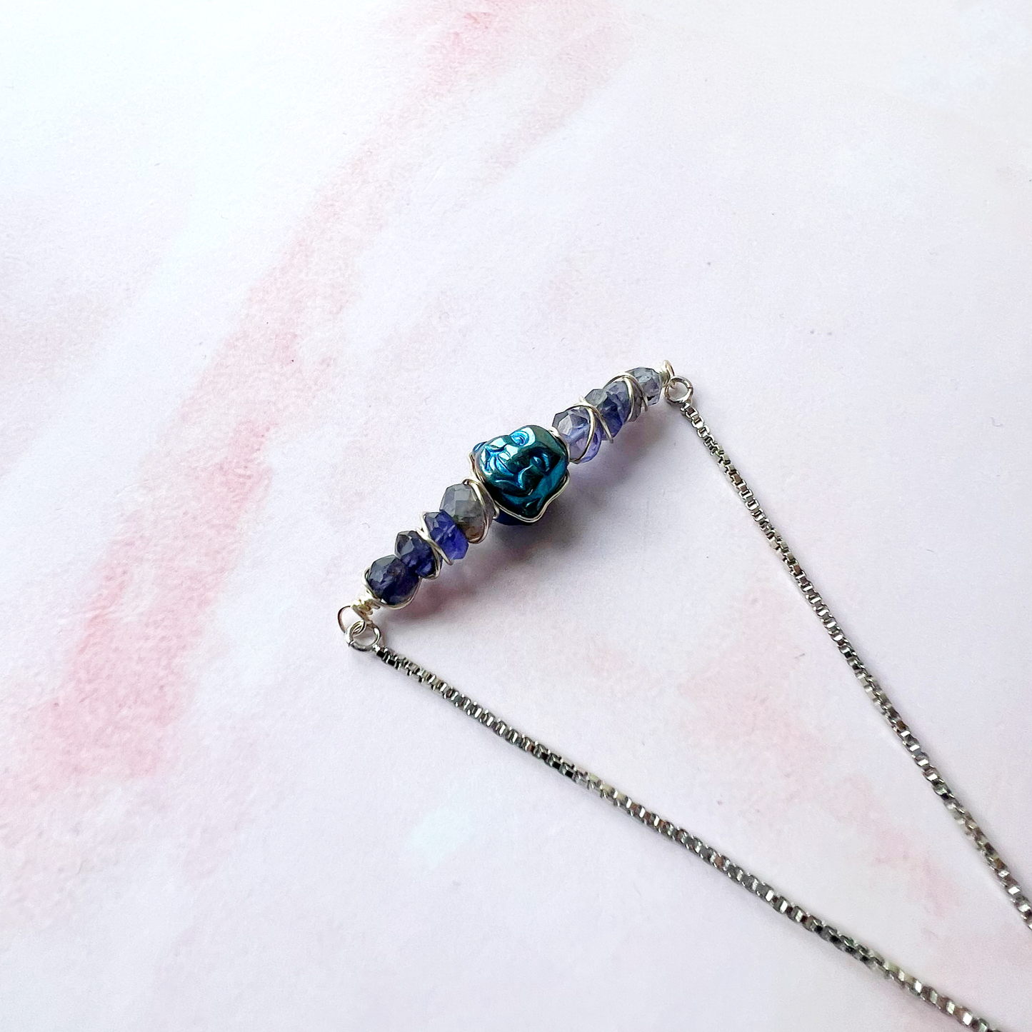 SILVER - Iolite Customisable bracelets