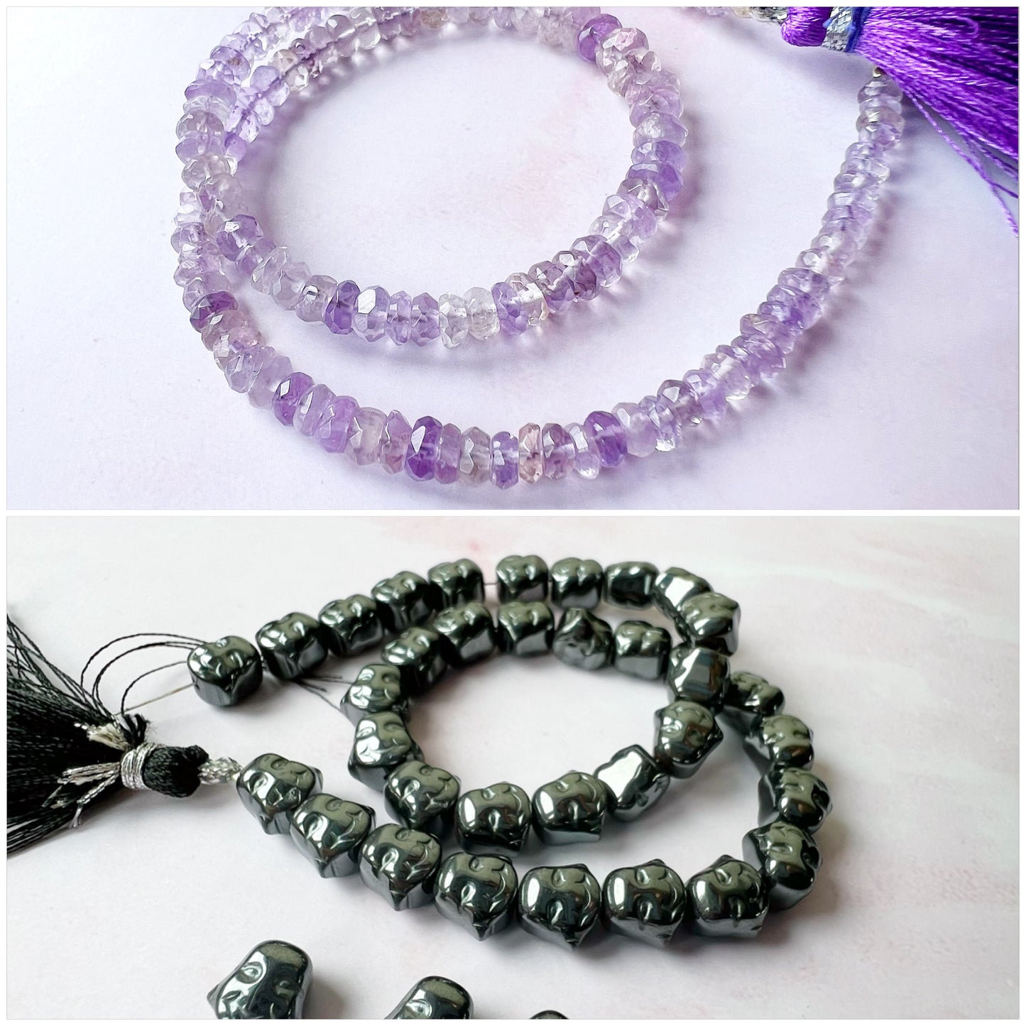 GOLD - Pink Amethyst Customisable bracelets