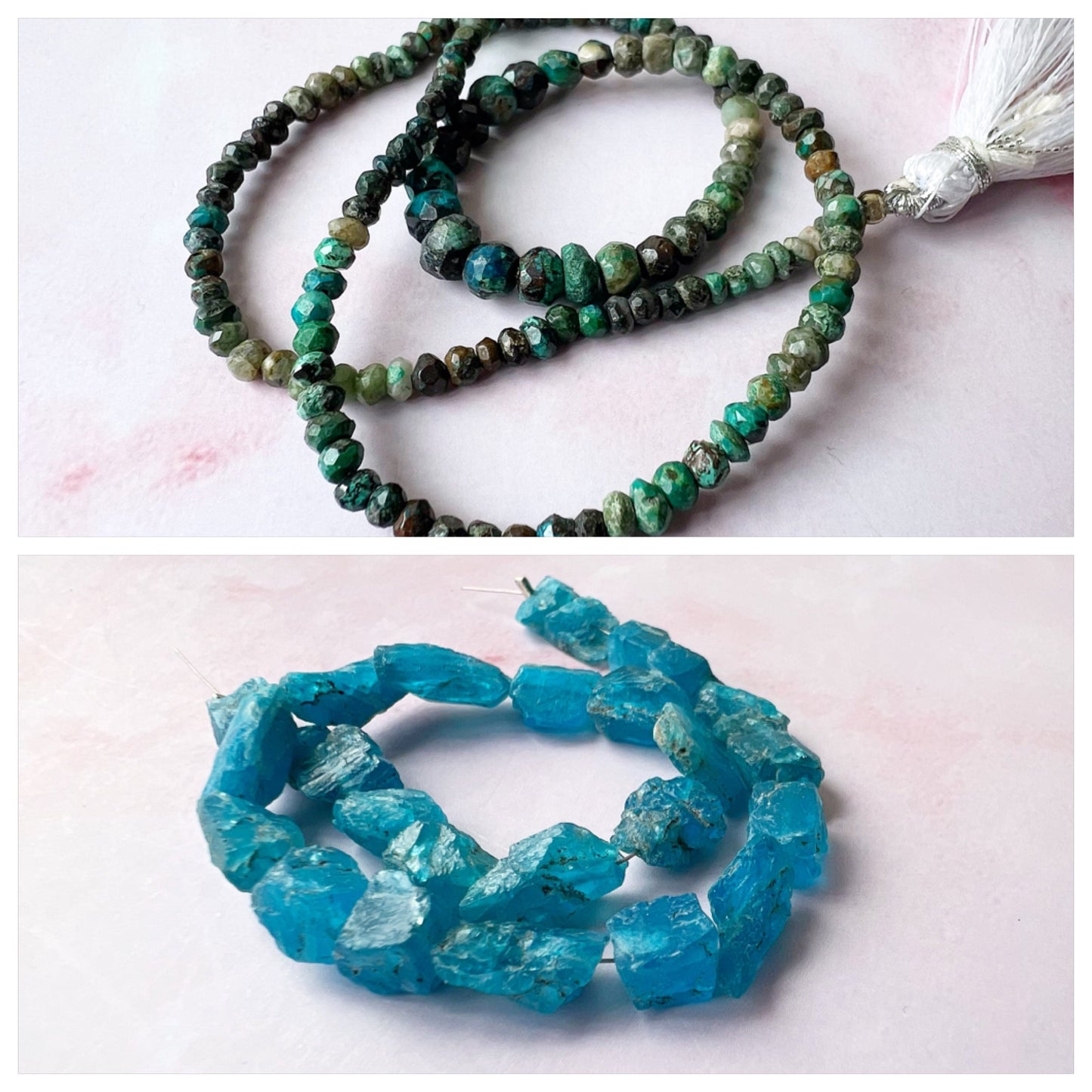 ROSE GOLD - Chrysocolla Customisable bracelets