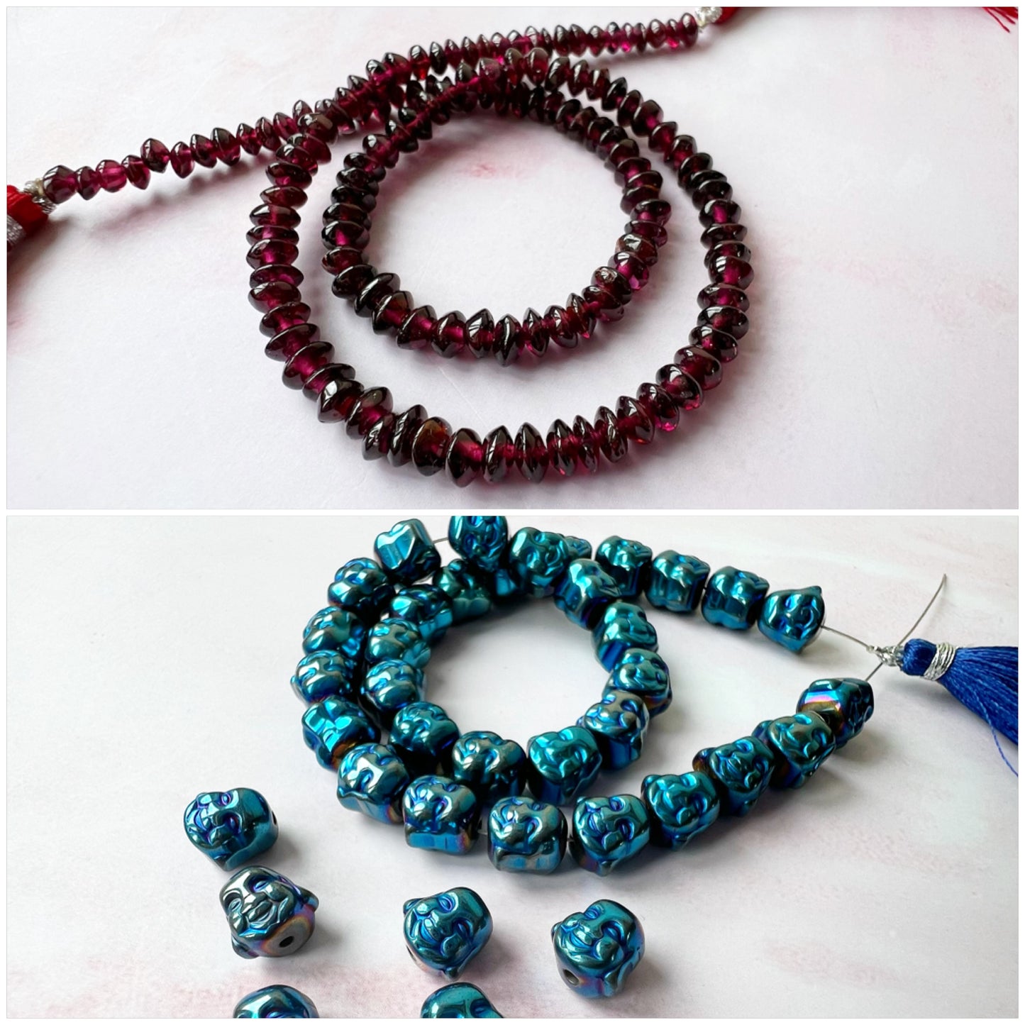 GOLD - Garnet Customisable bracelets