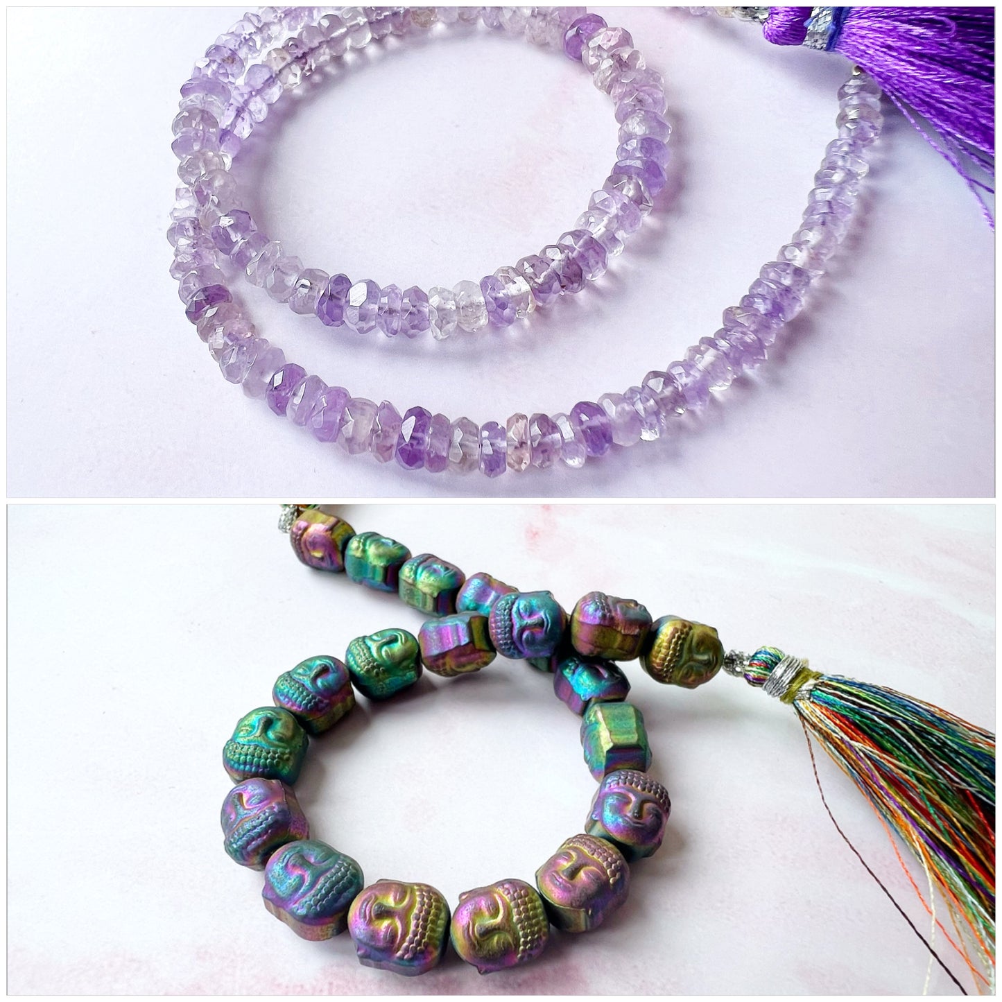 GOLD - Pink Amethyst Customisable bracelets