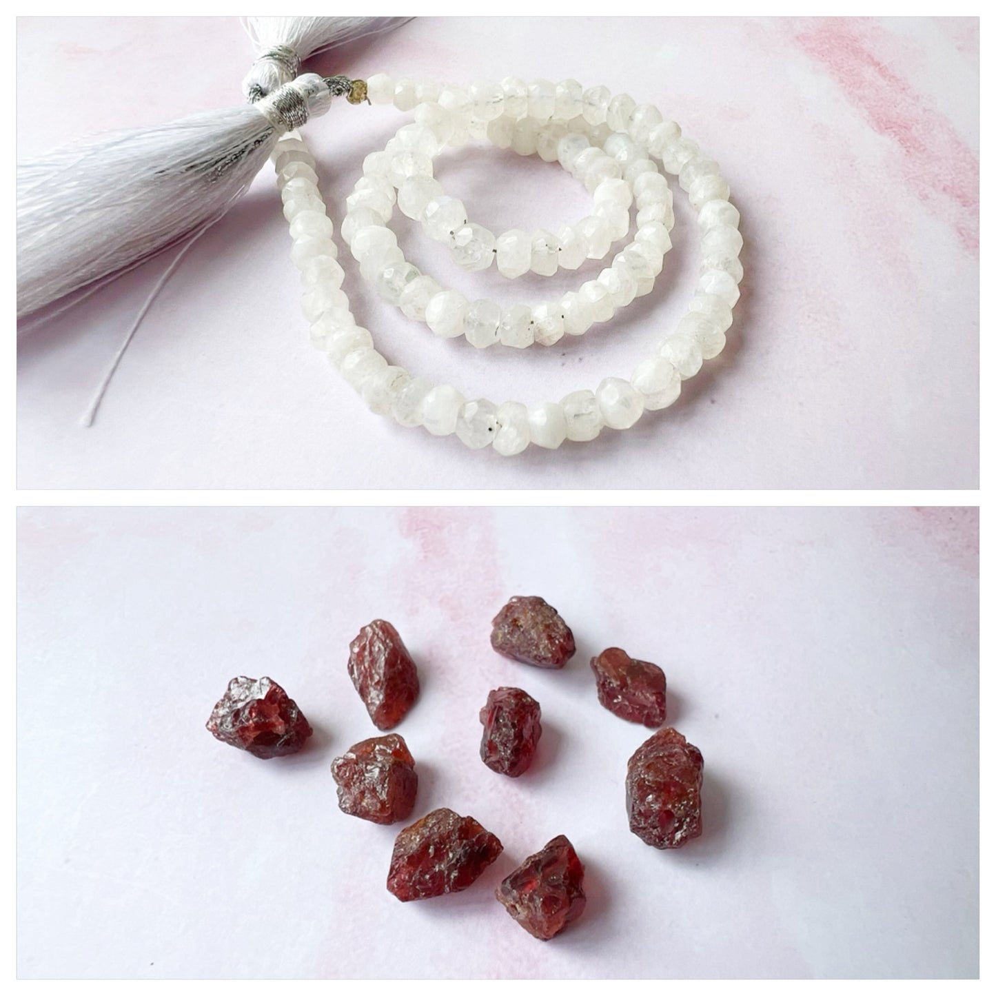 GOLD - Rainbow Moonstone Customisable bracelets