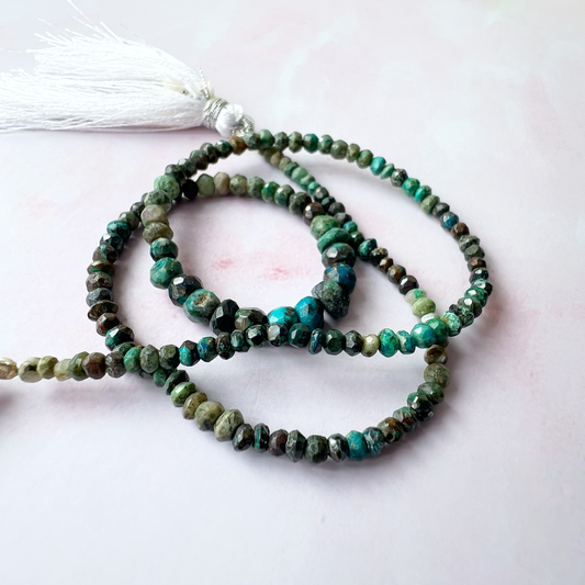 GOLD - Chrysocolla Customisable bracelets