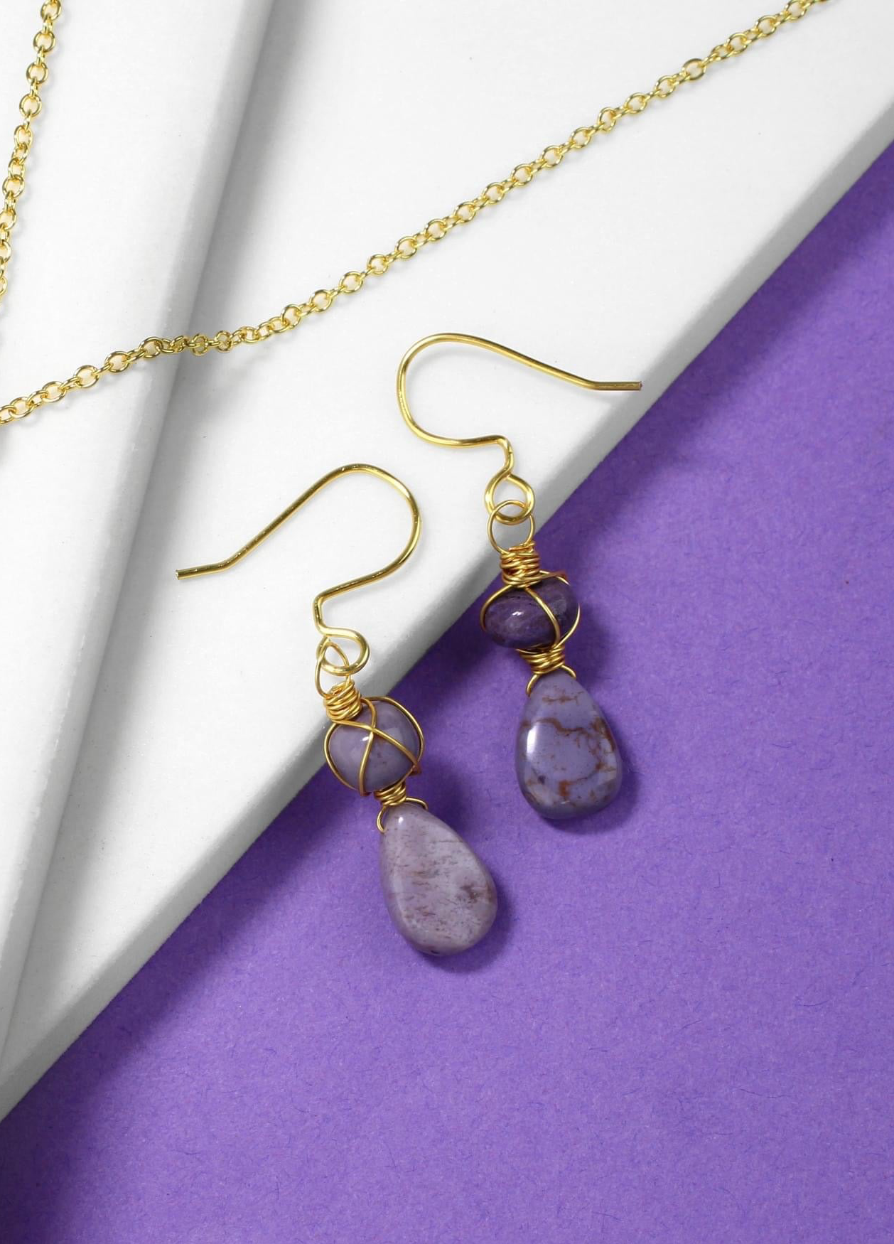 💜✨ Burmese Jadeite Drop Earrings ✨💜 Jewellery MakerTV Piece 🩷💚