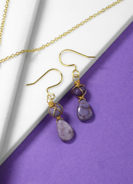 💜✨ Burmese Jadeite Drop Earrings ✨💜 Jewellery MakerTV Piece 🩷💚