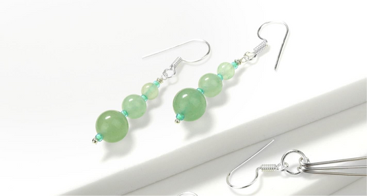 💚 Aventurine Drop Earrings 💚 Jewellery MakerTV Piece 🩷💚