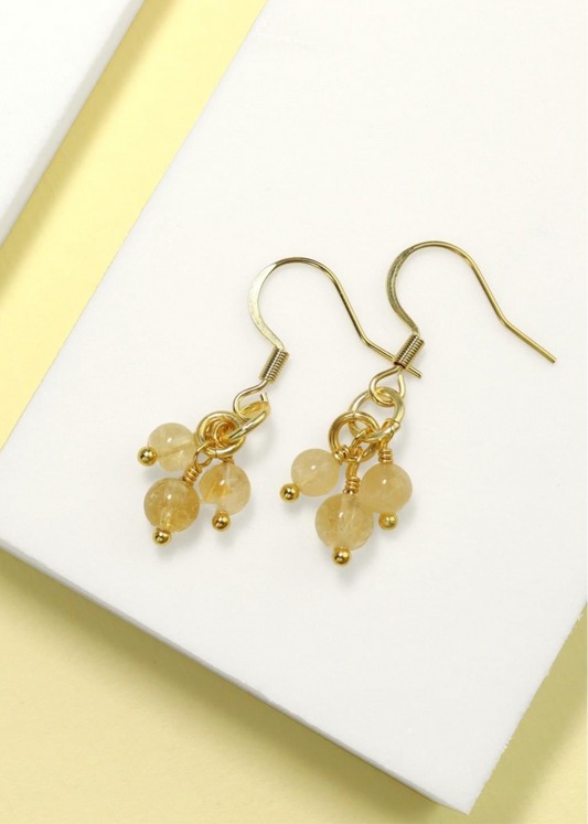 🌟 Citrine cluster earrings 🌟 Jewellery MakerTV Piece 🩷💚