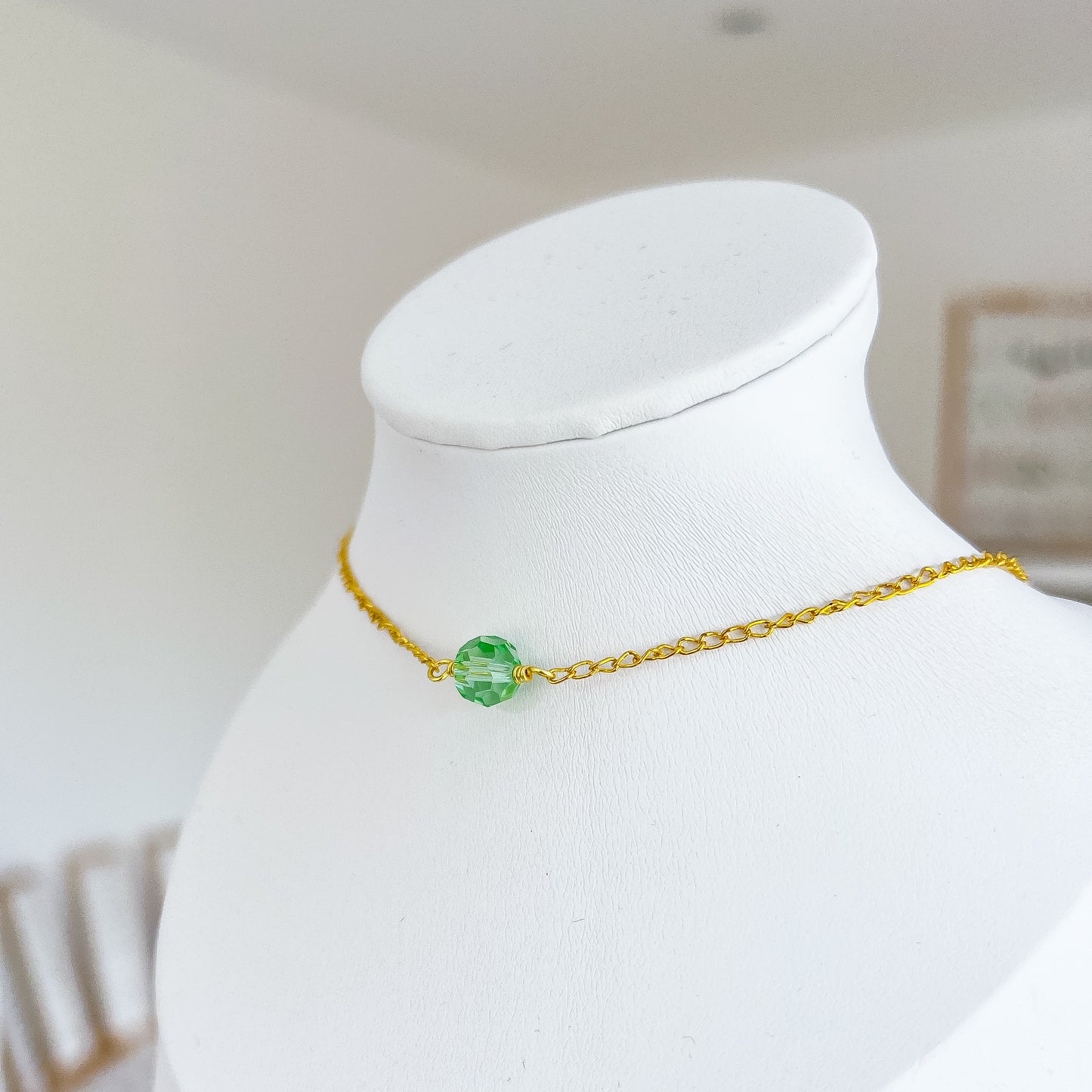 🌿 Green Glow Choker ✨ Jewellery MakerTV Piece 🩷💚