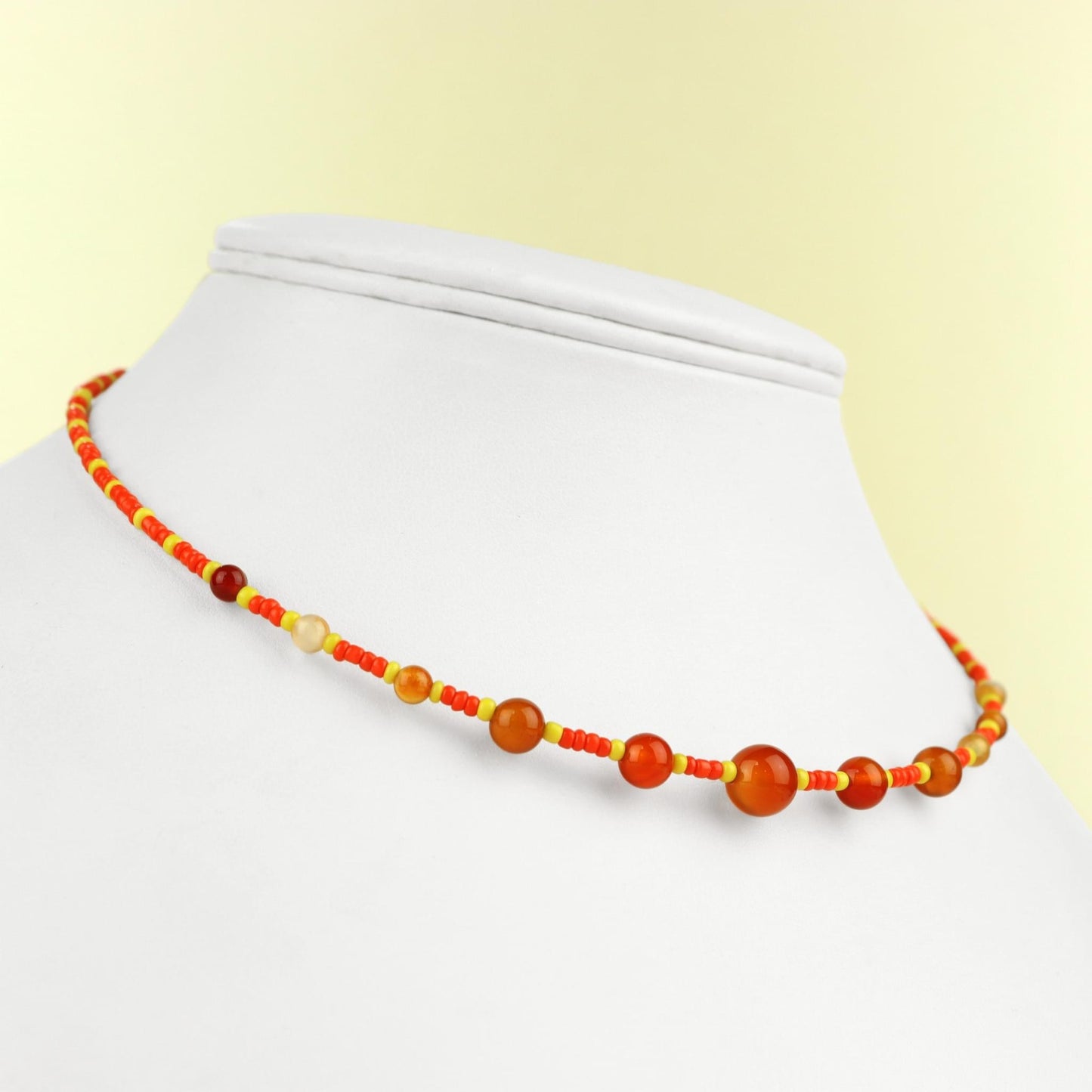 ❤️‍🔥 Carnelian Choker ❤️‍🔥 Jewellery MakerTV Piece 🩷💚