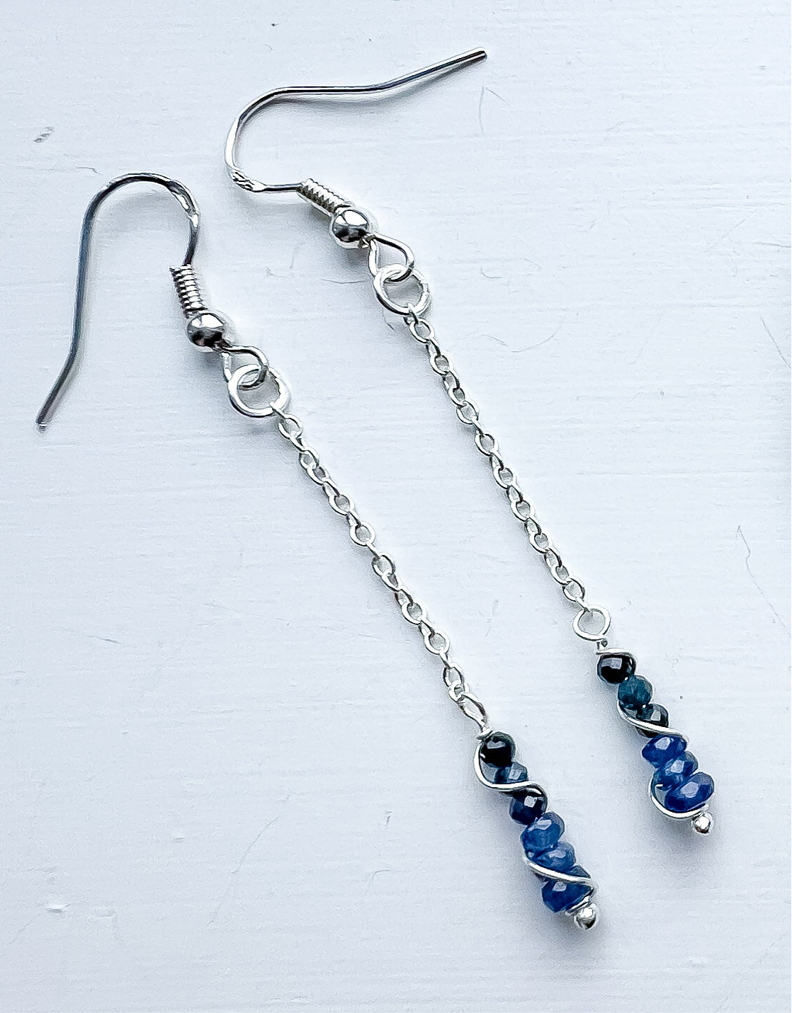 💙✨ Sapphire Twist Drop Earrings ✨💙 Jewellery MakerTV Piece 🩷💚