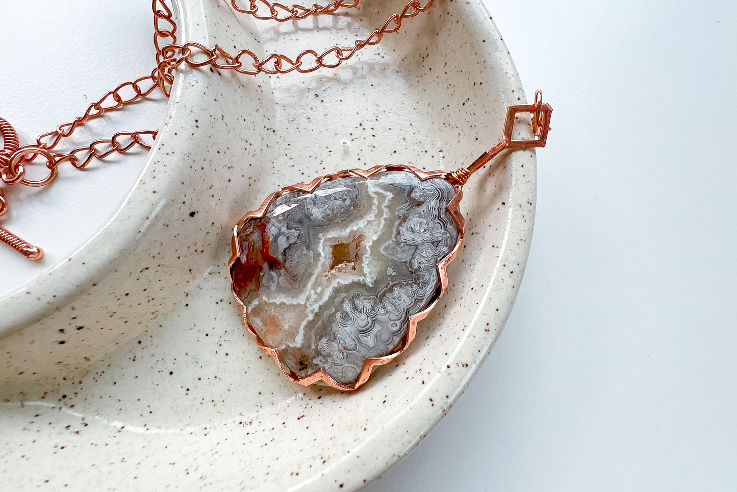 🌪✨ Wild Grace Pendant – Crazy Lace Agate Necklace ✨🌪 Jewellery MakerTV Piece 🩷💚