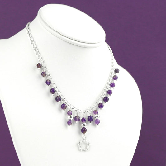 💜 Amethyst star necklace 🌟 Jewellery MakerTV Piece 🩷💚