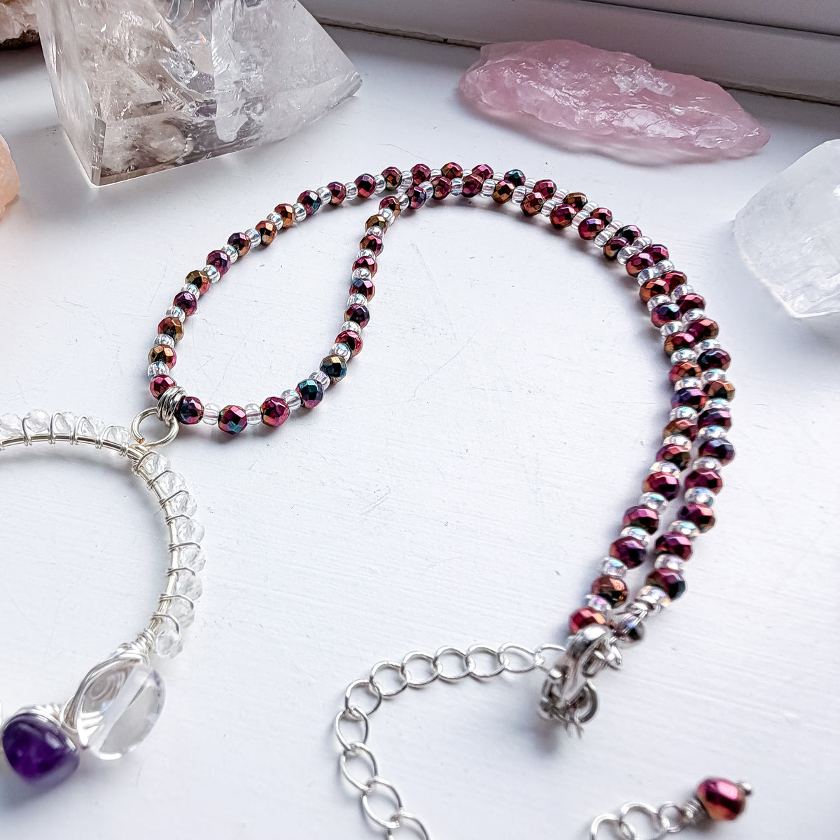 . 🌈✨💎 Chakra Hoop Necklace 💎✨🌈