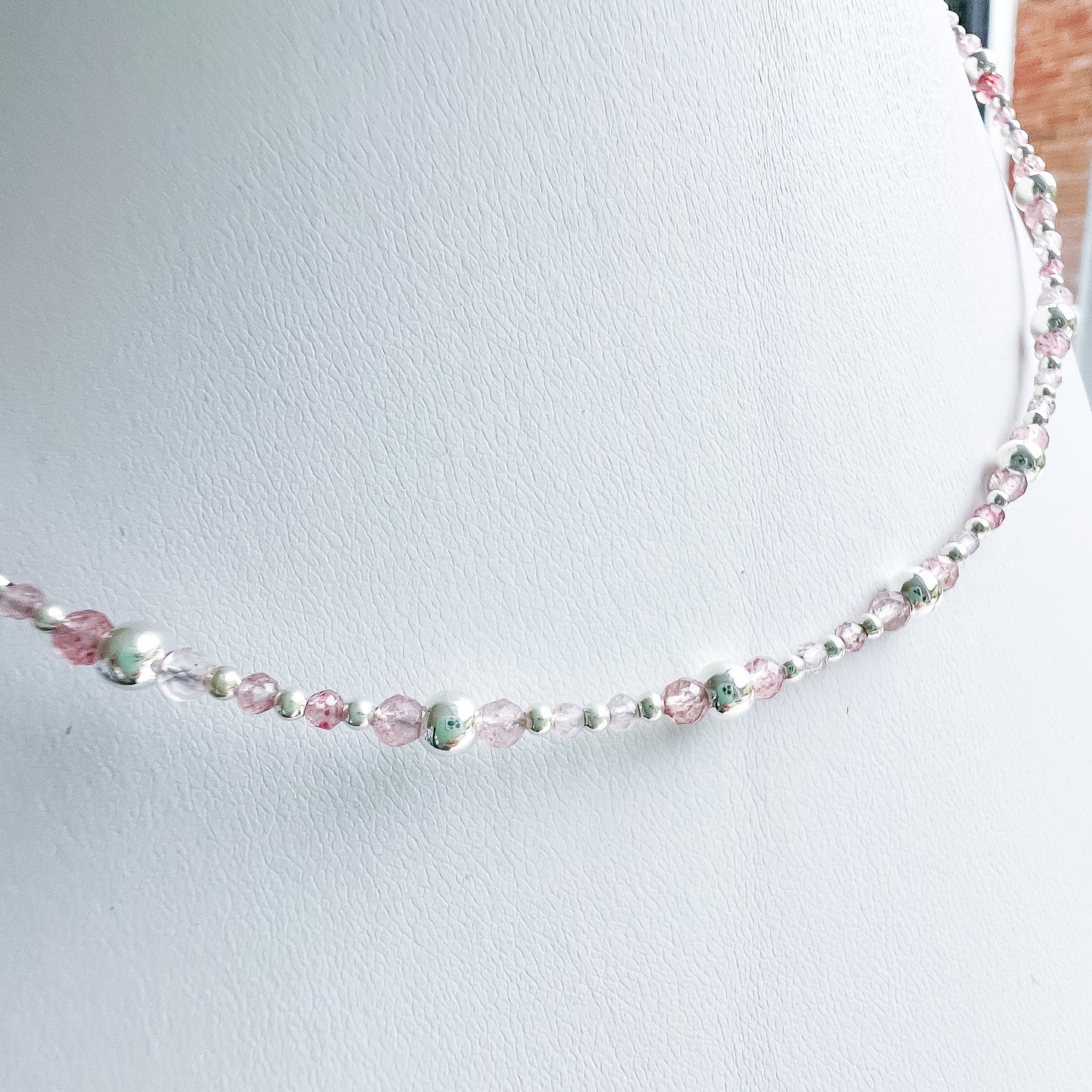 🍓✨ Strawberry Quartz Choker ✨🍓 Jewellery MakerTV Piece 🩷💚