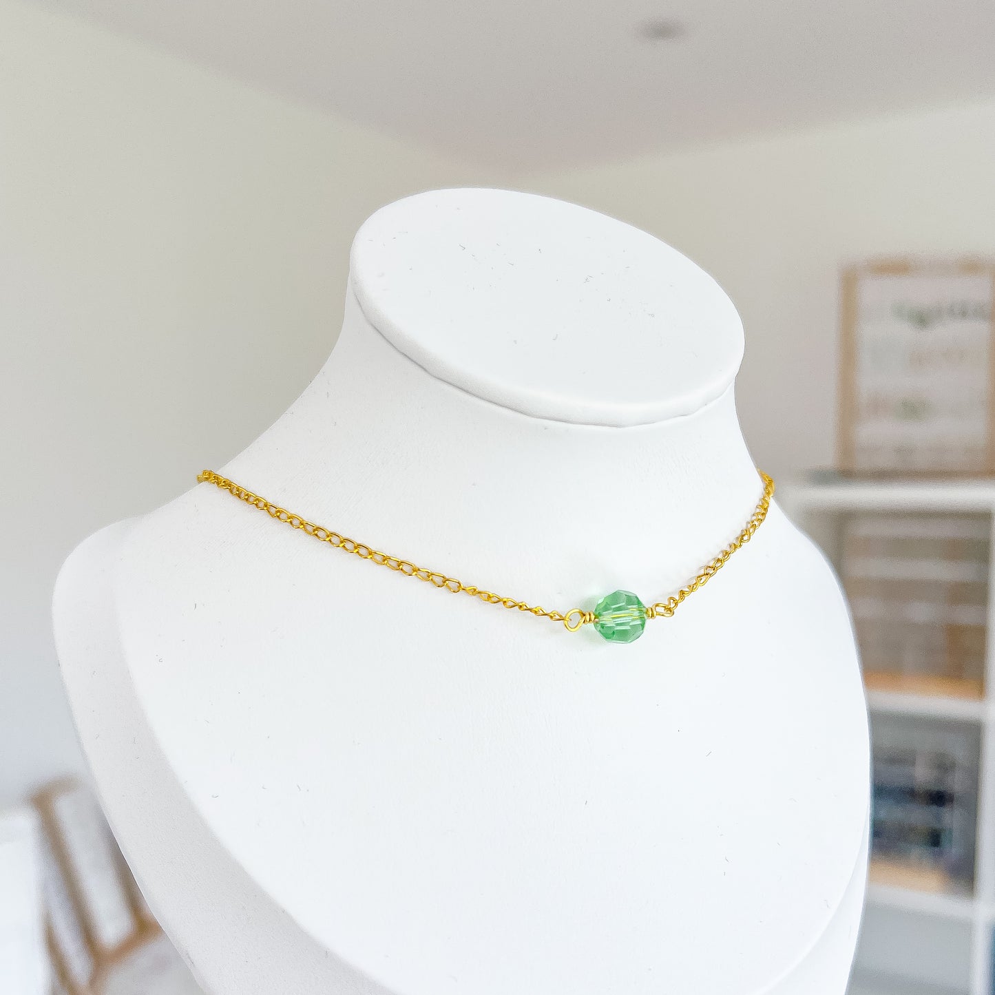 🌿 Green Glow Choker ✨ Jewellery MakerTV Piece 🩷💚