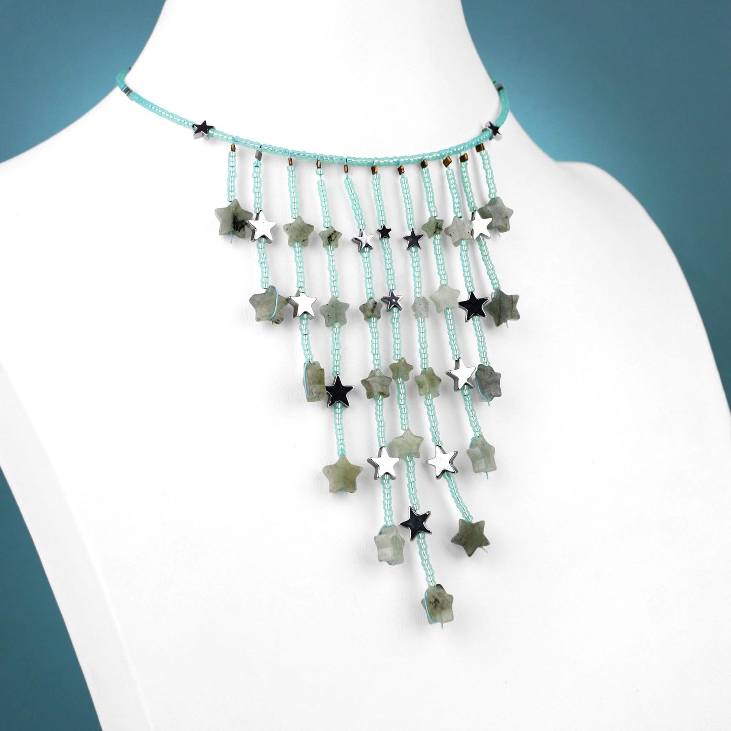 ✨🌌 Starry Skies Cascade Choker 🌌✨ lJewellery MakerTV Piece 🩷💚