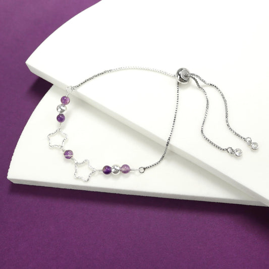 💜 Amethyst star bracelet 🌟 Jewellery MakerTV Piece 🩷💚