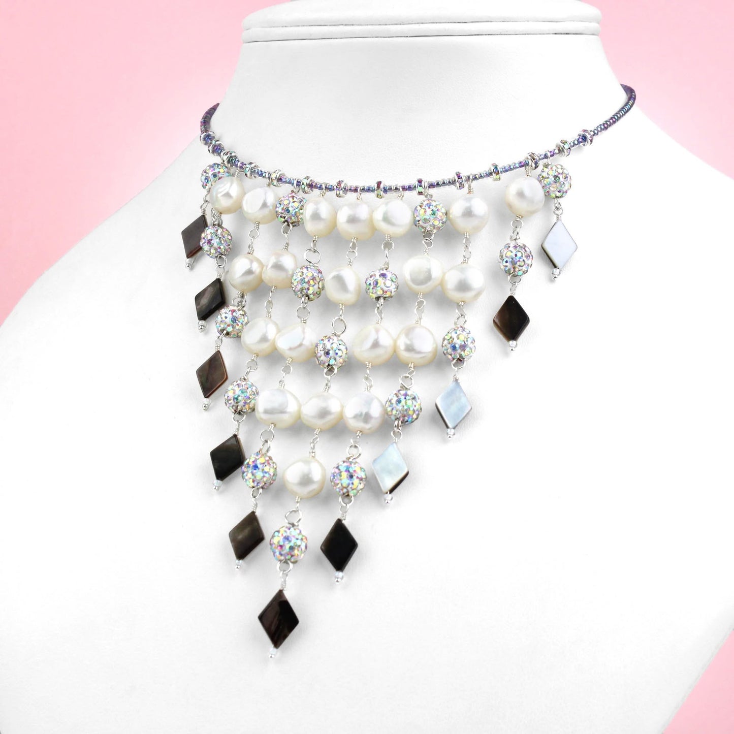 🌊✨ Cascade Dream Necklace ✨🌊 Jewellery MakerTV Piece 🩷💚