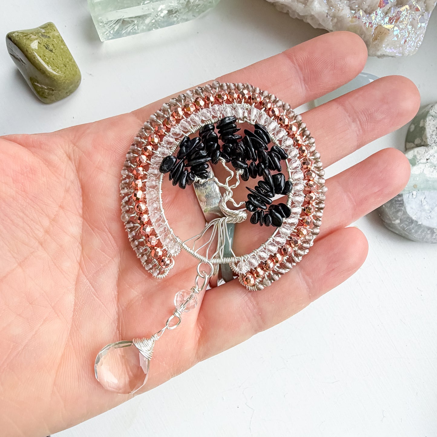 🌙 Light Held Safe — Protective Tree of Life Talisman Necklace