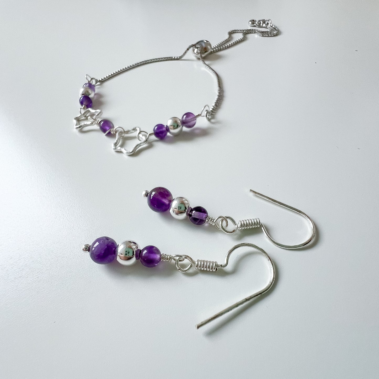 💜 Amethyst star bracelet 🌟 Jewellery MakerTV Piece 🩷💚