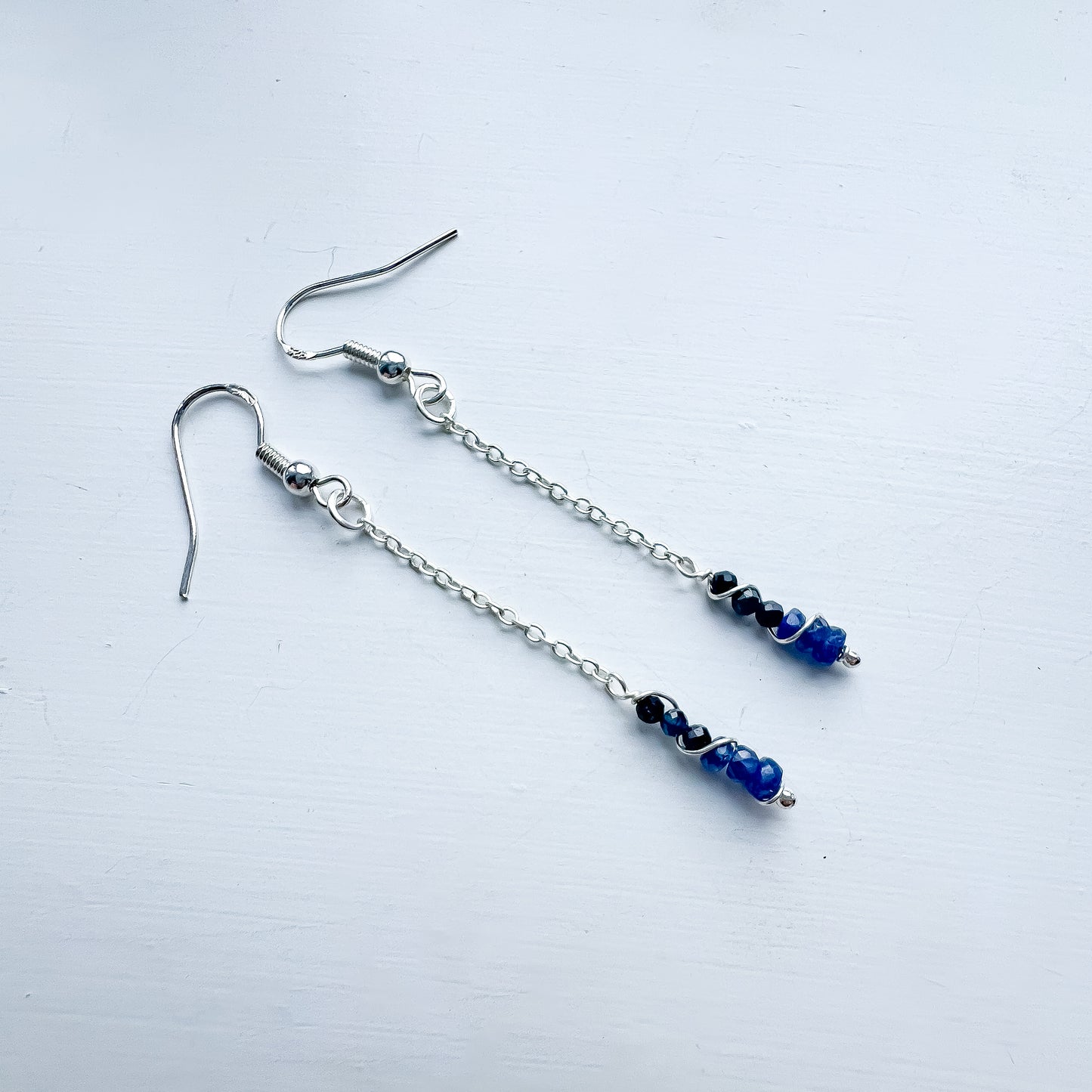 💙✨ Sapphire Twist Drop Earrings ✨💙 Jewellery MakerTV Piece 🩷💚