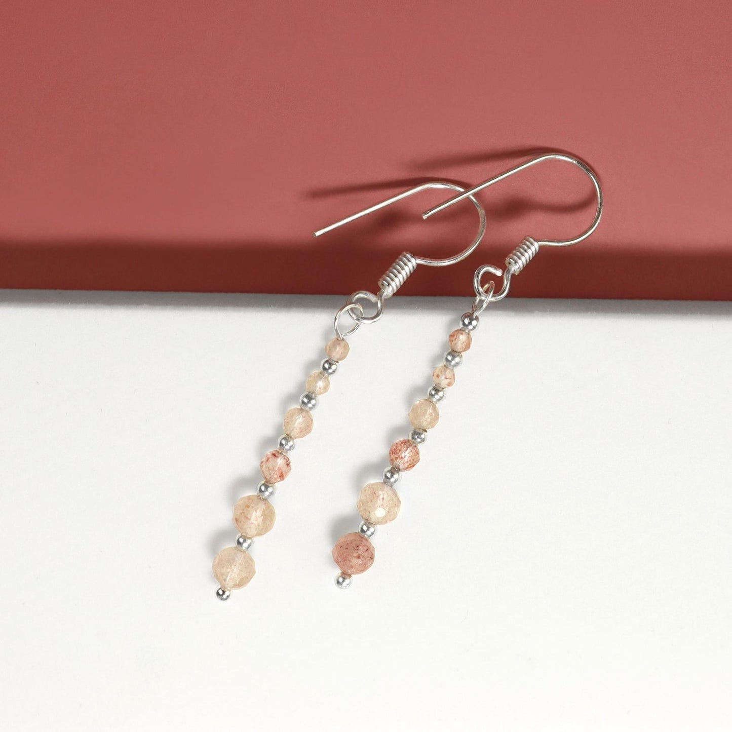 🍓✨ Strawberry Quartz Drop Earrings ✨🍓 Jewellery MakerTV Piece 🩷💚