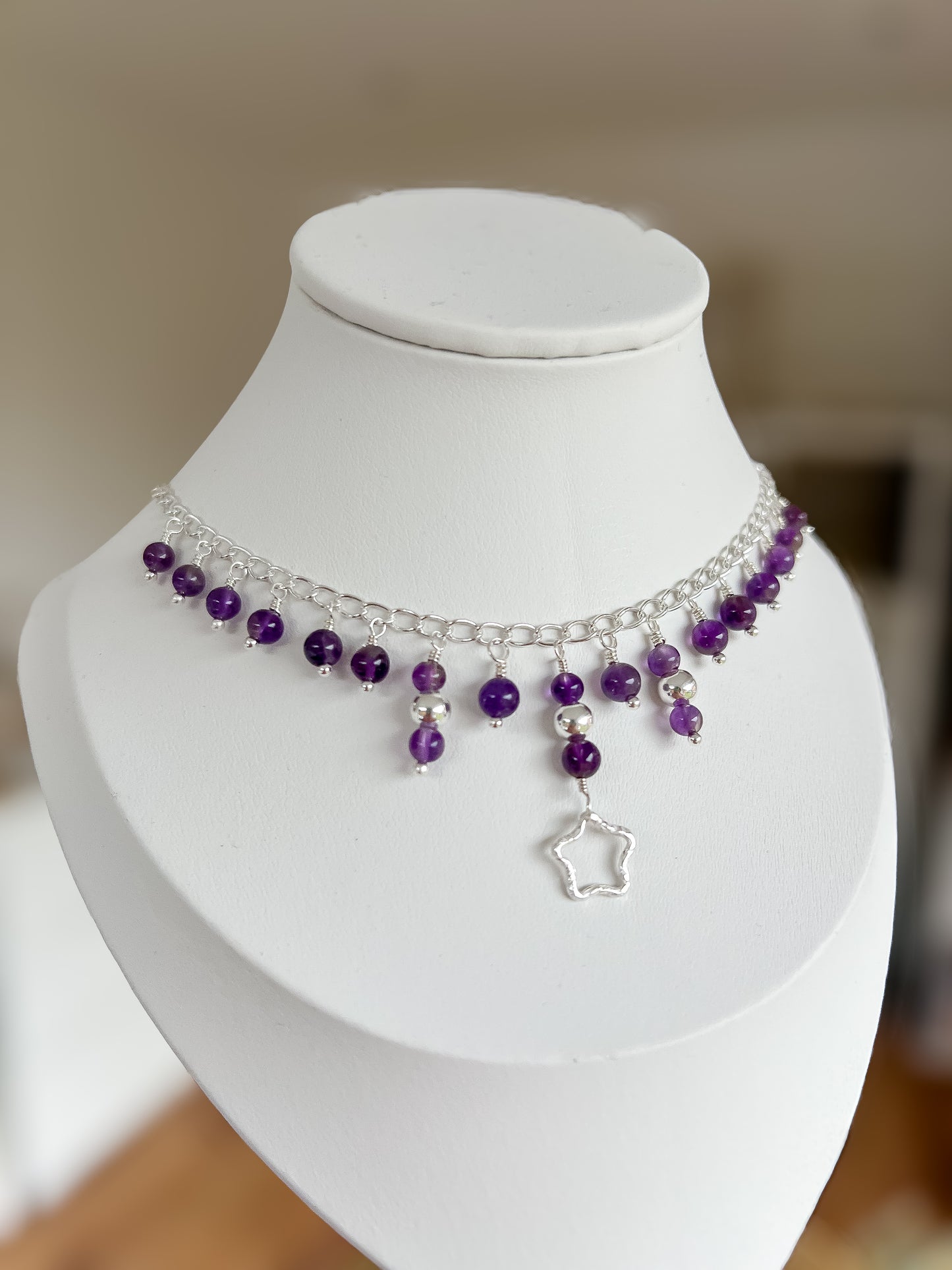 💜 Amethyst star necklace 🌟 Jewellery MakerTV Piece 🩷💚