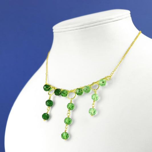 💚 Ombré Green Cascade Necklace ✨ Jewellery MakerTV Piece 🩷💚
