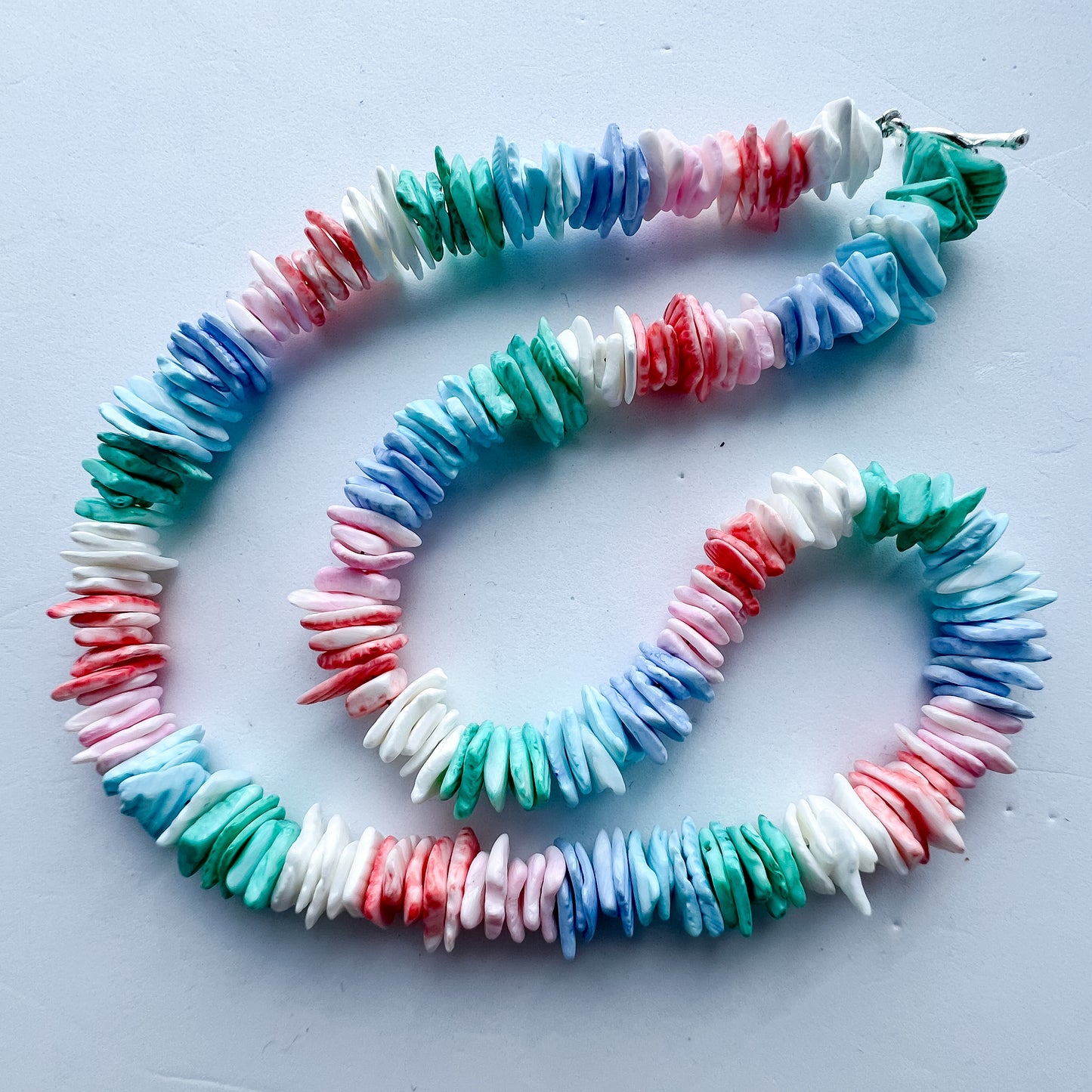 🌈 🐚🌈 Philippine Shell Necklace & Earrings Set 🌈🐚 Jewellery MakerTV Piece 🩷💚