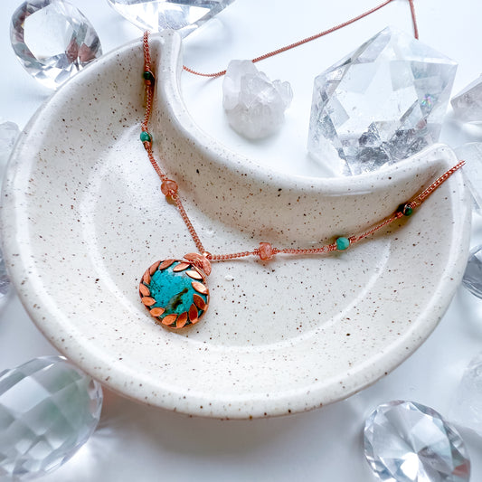 Turquoise pendant - Radiant Harmony Necklace: Communication, Vitality, Abundance