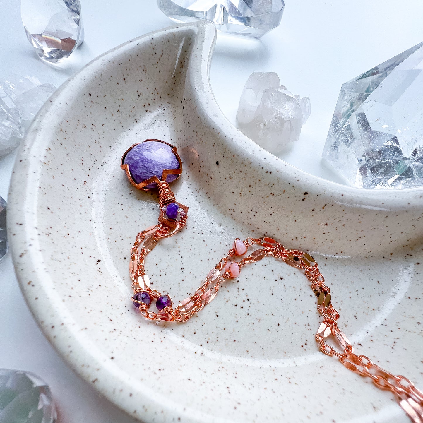 Charoite Necklace - Uniting spirit, heart and healing.