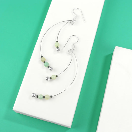 🌿 Aventurine Flow Earrings 🌿 Jewellery MakerTV Piece 🩷💚